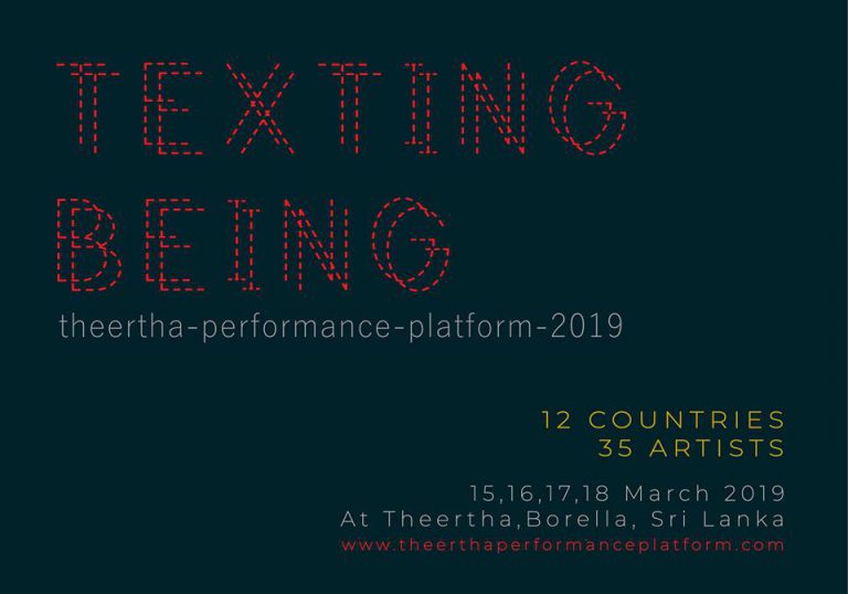 Theertha-Performance-Platform-2019-texting-being-srilanka-mahmoud-maktabi-international-artist-colombo-ttp-performance-art-festival-contemporary-art